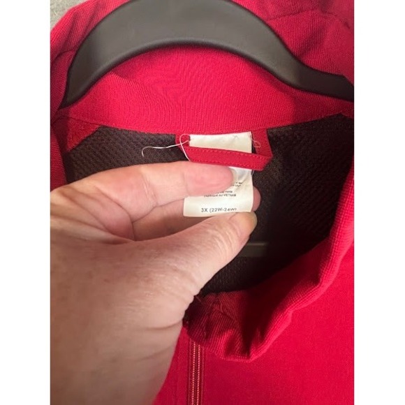 Moving Comfort Women's‎ Full Zip Active Jacket, Red 3X (22W-24W) - Picture 4 of 10